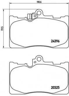 P83072 Гальмівні колодки дискові BREMBO підбір по vin на Brocar