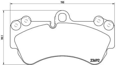 P85069 Гальмівні колодки дискові BREMBO підбір по vin на Brocar