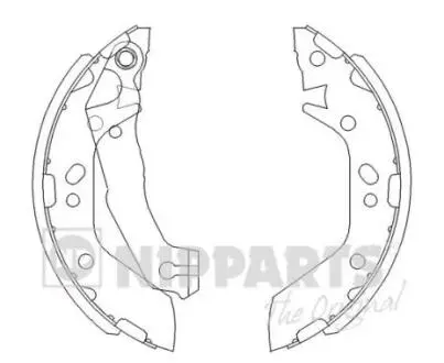 J3500516 Тормозные колодки к-кт. NIPPARTS підбір по vin на Brocar