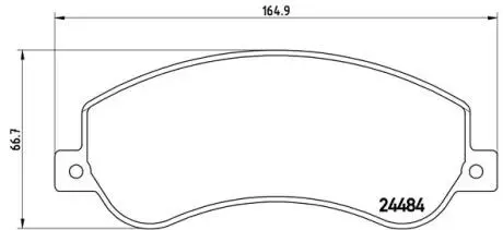 P24064 Тормозные колодки к-кт. BREMBO подбор по vin на Brocar