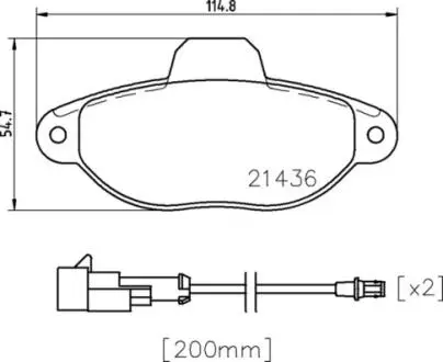 P24147 Гальмівні колодки дискові BREMBO підбір по vin на Brocar