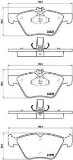 P50075 Тормозные колодки к-кт. BREMBO підбір по vin на Brocar
