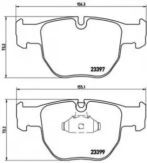 P44012 Колодки гальмівні дискові BREMBO підбір по vin на Brocar