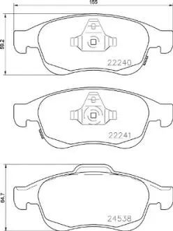 P23165 Тормозные колодки к-кт. BREMBO подбор по vin на Brocar