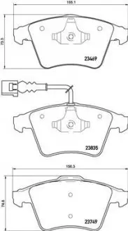 P85149 Тормозные колодки к-кт. BREMBO підбір по vin на Brocar