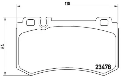 P50061 Гальмівні колодки дискові BREMBO підбір по vin на Brocar