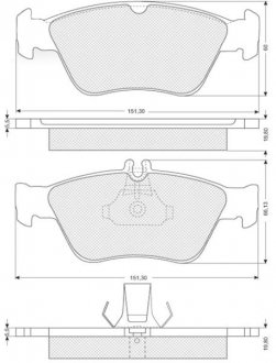 BDS227 Тормозные колодки к-кт. STARLINE подбор по vin на Brocar