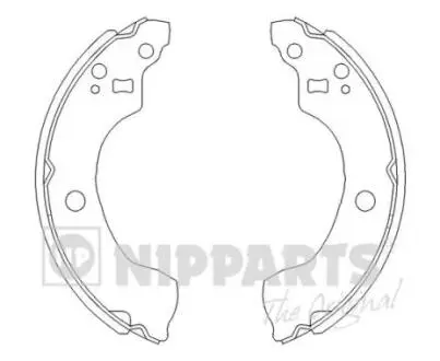 J3501053 Гальмівні колодки NIPPARTS підбір по vin на Brocar