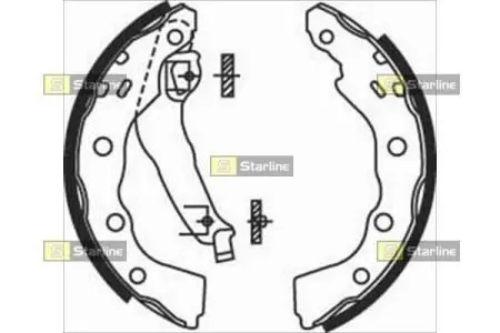 BC07740 Тормозные колодки к-кт. STARLINE подбор по vin на Brocar