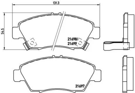 P28024 Гальмівні колодки дискові BREMBO підбір по vin на Brocar