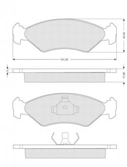 BDS040 Тормозные колодки к-кт. STARLINE подбор по vin на Brocar