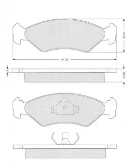 BDS040 Тормозные колодки к-кт. STARLINE подбор по vin на Brocar