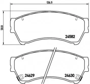 P49039 Колодки гальмівні дискові BREMBO підбір по vin на Brocar