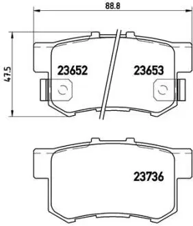 P28039 Гальмівні колодки дискові BREMBO підбір по vin на Brocar