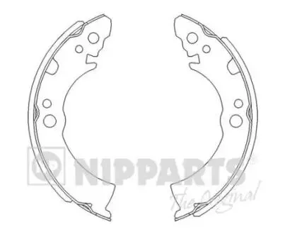 J3501001 Тормозные колодки к-кт. NIPPARTS подбор по vin на Brocar