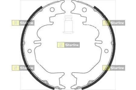 BC08850 Тормозные колодки к-кт. STARLINE подбор по vin на Brocar