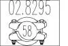 028295 Хомут выхлопной системы MTS підбір по vin на Brocar