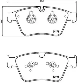 P50105 Гальмівні колодки дискові BREMBO підбір по vin на Brocar
