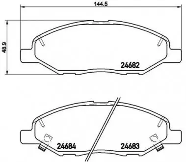 P56088 Тормозные колодки к-кт. BREMBO подбор по vin на Brocar