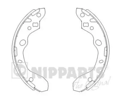 J3503037 Тормозные колодки к-кт. NIPPARTS подбор по vin на Brocar