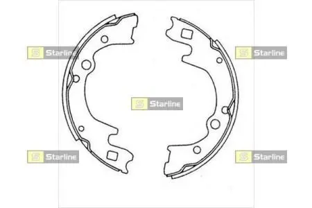 BC08270 Тормозные колодки к-кт. STARLINE подбор по vin на Brocar
