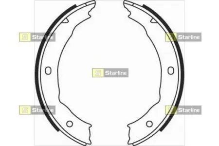 BC08400 Гальмівні колодки барабанні STARLINE підбір по vin на Brocar