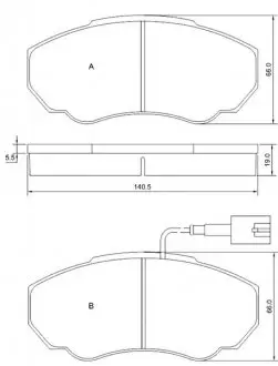 BDS839P Тормозные колодки к-кт. STARLINE подбор по vin на Brocar