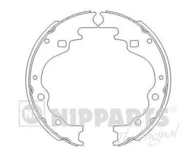 J3503025 Тормозные колодки к-кт. NIPPARTS подбор по vin на Brocar
