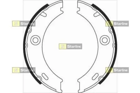 BC07970 Тормозные колодки к-кт. STARLINE подбор по vin на Brocar