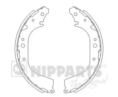 J3502005 Гальмівні колодки NIPPARTS підбір по vin на Brocar