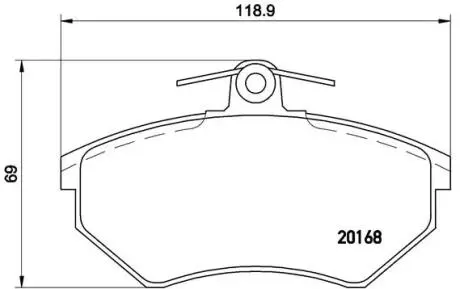 P85015 Тормозные колодки к-кт. BREMBO подбор по vin на Brocar