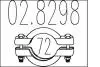 028298 Хомут выхлопной системы MTS підбір по vin на Brocar