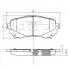 N3603074 Тормозные колодки к-кт. NIPPARTS підбір по vin на Brocar