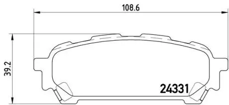 P78014 Тормозные колодки к-кт. BREMBO подбор по vin на Brocar