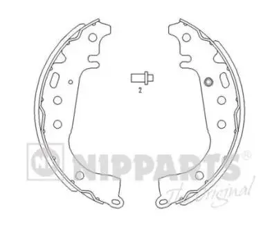 J3502071 Тормозные колодки к-кт. NIPPARTS подбор по vin на Brocar