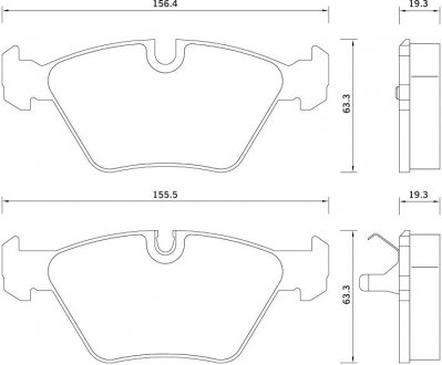 BDS359 Тормозные колодки к-кт. STARLINE підбір по vin на Brocar