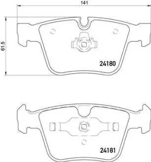 P50116 Гальмівні колодки дискові BREMBO підбір по vin на Brocar