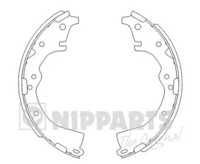 J3502022 Тормозные колодки к-кт. NIPPARTS подбор по vin на Brocar