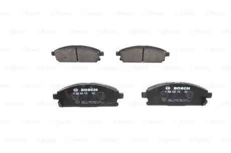 0986424715 Колодки гальмівні (передні) Nissan X-Trail 01-13/Pathfinder 95-05 BOSCH підбір по vin на Brocar