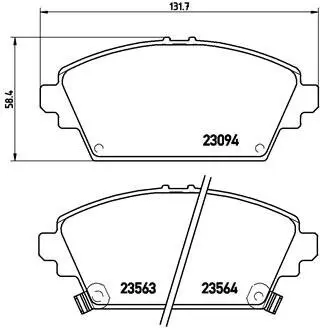 P28029 Тормозные колодки к-кт. BREMBO підбір по vin на Brocar