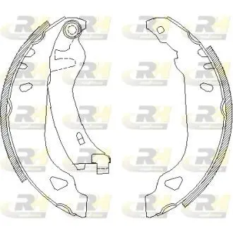 417901 Колодки гальмівні (задні) Fiat Punto 94- (барабанні) ROADHOUSE підбір по vin на Brocar