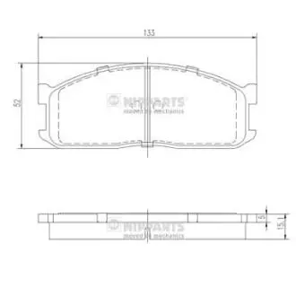 J3603025 Тормозные колодки к-кт. NIPPARTS подбор по vin на Brocar