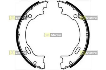 BC08720 Тормозные колодки к-кт. STARLINE подбор по vin на Brocar