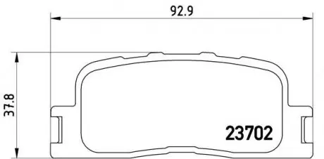 P83088 Гальмівні колодки дискові BREMBO підбір по vin на Brocar