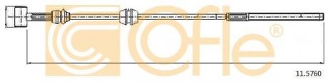 115760 Трос ручника Opel Combo 04-11 COFLE подбор по vin на Brocar