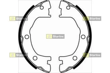 BC07800 Гальмівні колодки барабанні STARLINE підбір по vin на Brocar