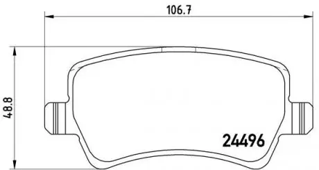 P86021 Гальмівні колодки дискові BREMBO підбір по vin на Brocar