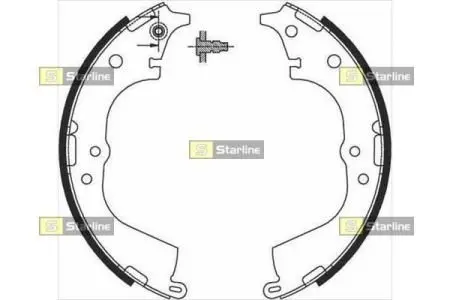 BC07225 Гальмівні колодки барабанні STARLINE підбір по vin на Brocar