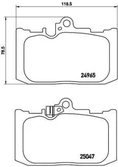 P83131 Тормозные колодки к-кт. BREMBO підбір по vin на Brocar