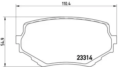P79009 Гальмівні колодки дискові BREMBO підбір по vin на Brocar
